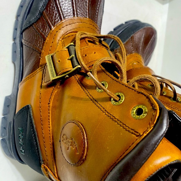 Ralph Lauren Mens Size 9 Leather Boots - Picture 2 of 8